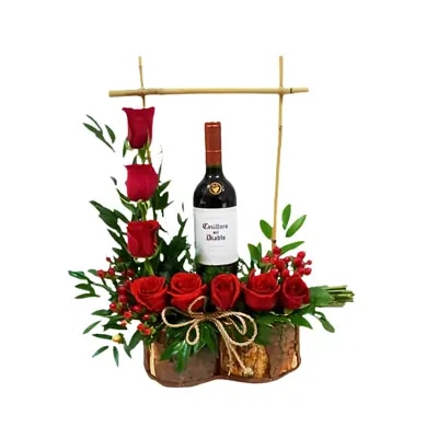Elegancia en Flores y Vino