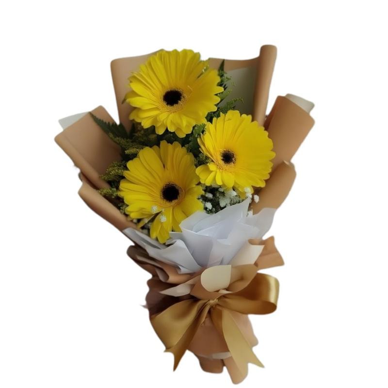 Flores Amarillas - Trío de Gerberas Amarillas - Imagen 1