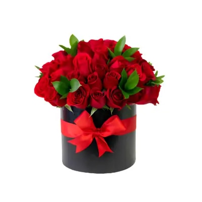 Caja Tambor con Rosas - Elige Cantidad y Color