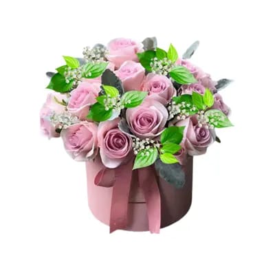 Caja Tambor con Rosas - Elige Cantidad y Color