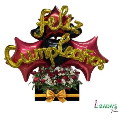 🎉 Caja de Flores “Feliz Cumpleaños” 🎉