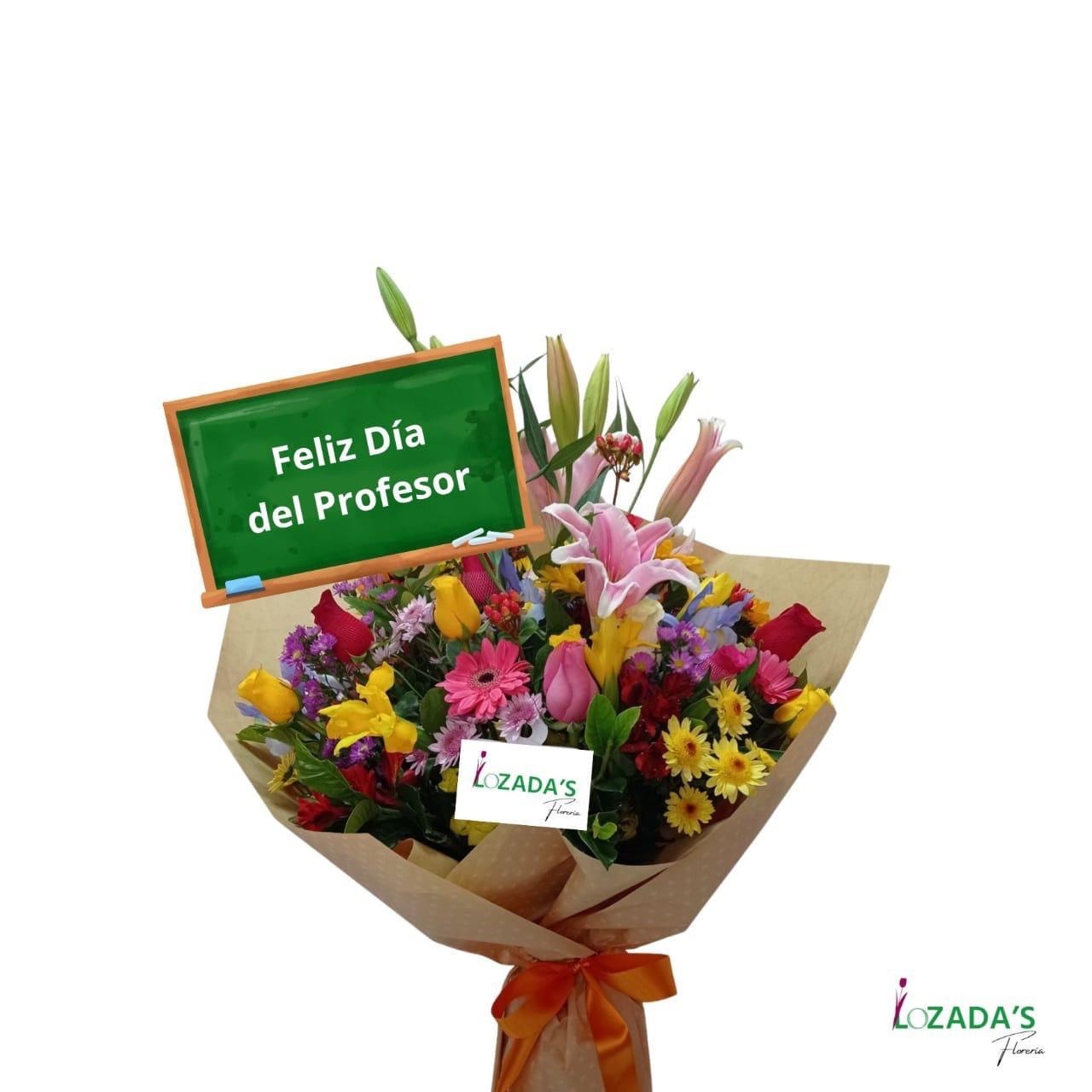 Ramo de flores primaverales para el día del Profesor - Imagen 1