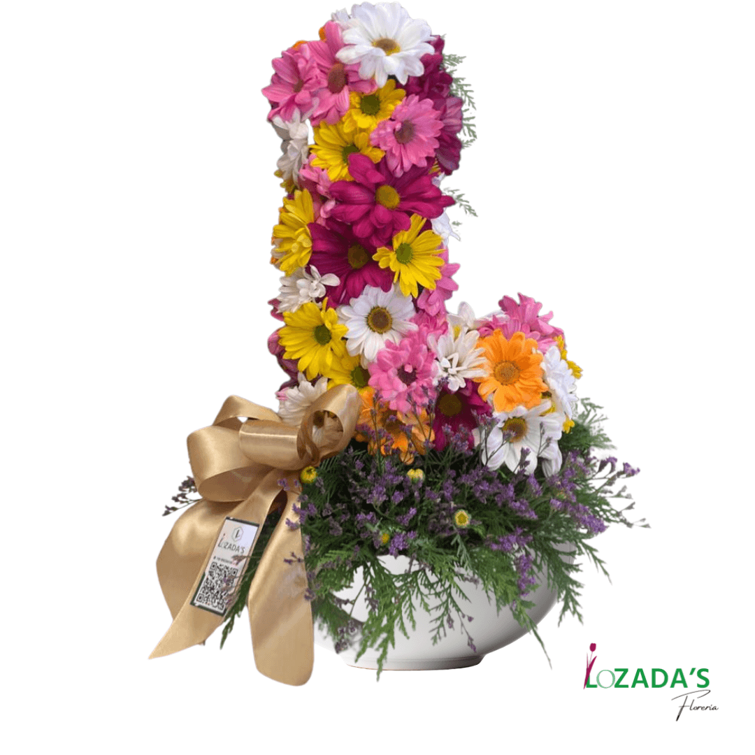 Letra inicial del Nombre de tu persona amada con Flores - Imagen 1