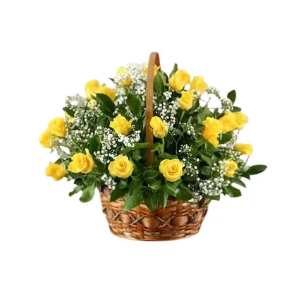 Cesta De Rosas - Elige Color y Cantidad