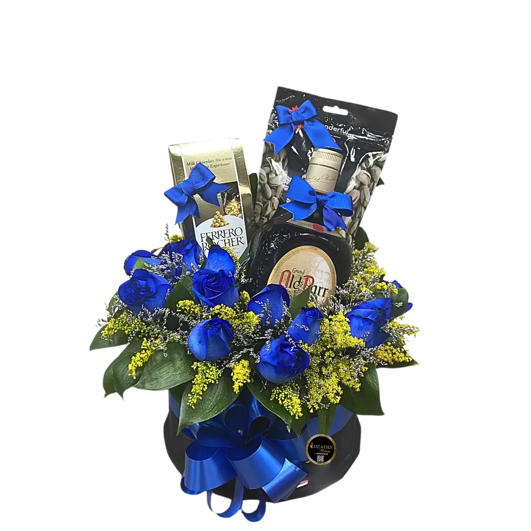 Regalo Casual - Box de Rosas 8 rosas, whisky y más