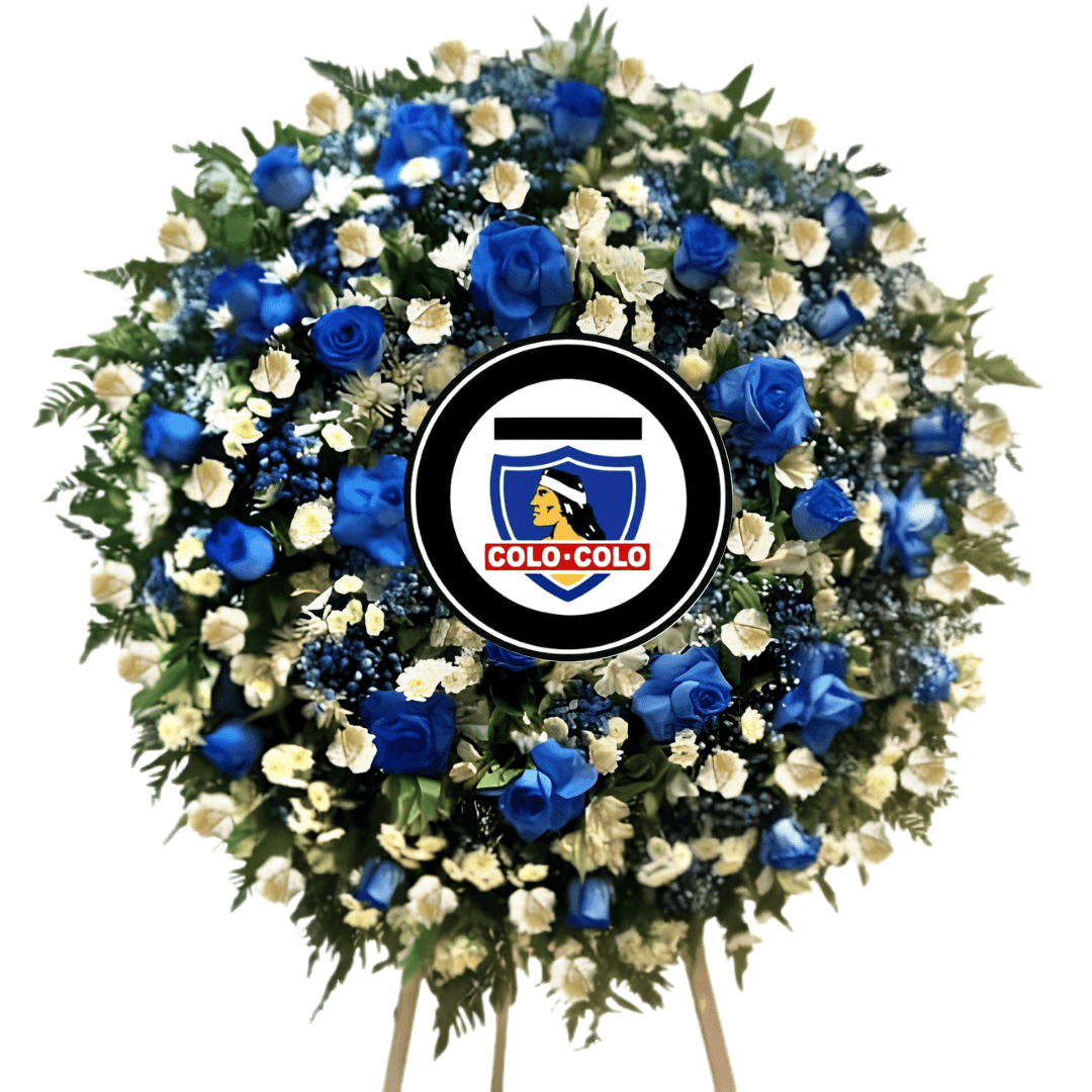 Corona de Condolencias "Eterno Albo" en atril - Imagen 1