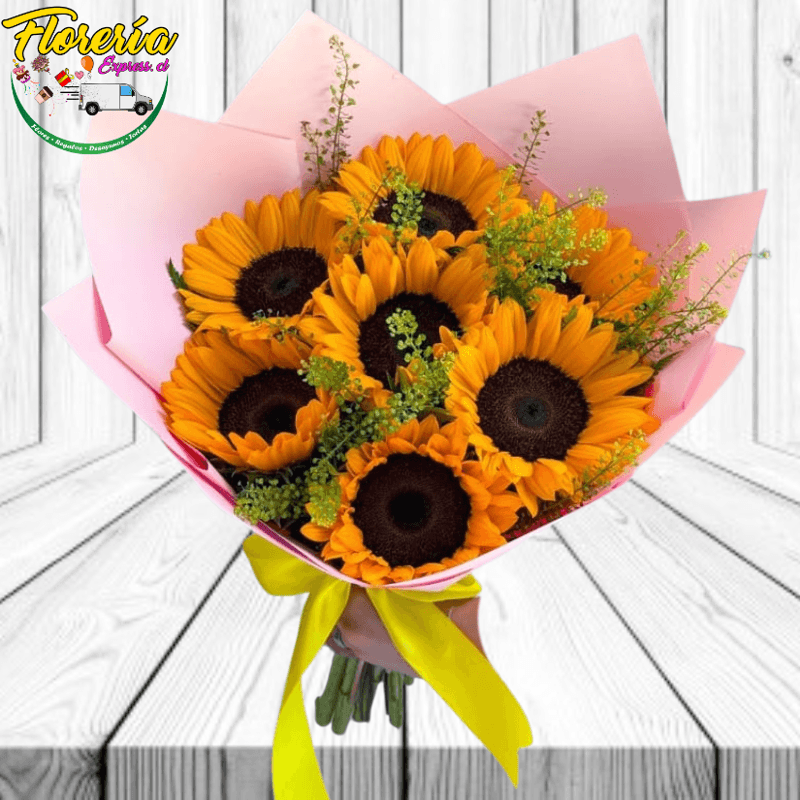 RAMO DE 7 GIRASOLES - Imagen 1