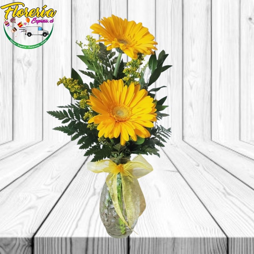 Florero 2 gerberas - Imagen 1