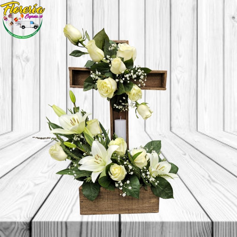 Base cruz funeral - Imagen 1