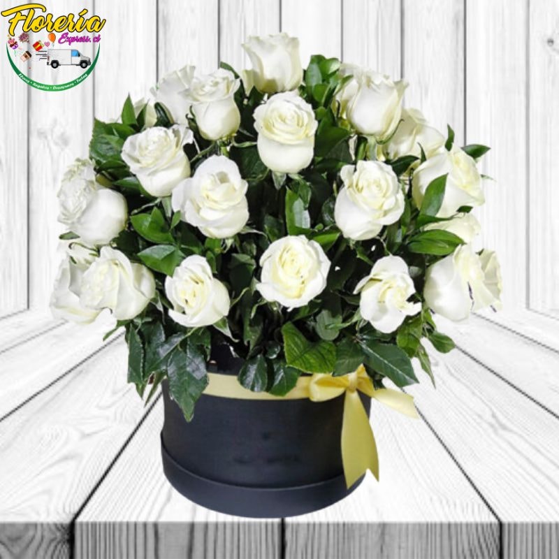 BOX FLORAL DE 30 ROSAS ECUATORIANAS - Imagen 1