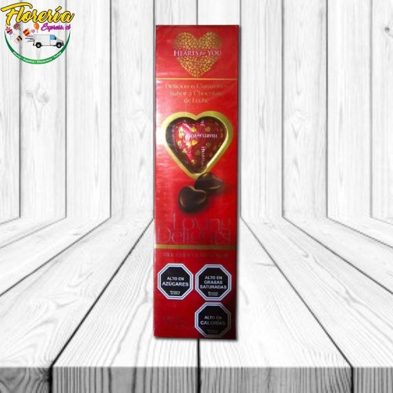 BOMBONES ROJO HEARTS FOR YOU 4 UNID - Imagen 1