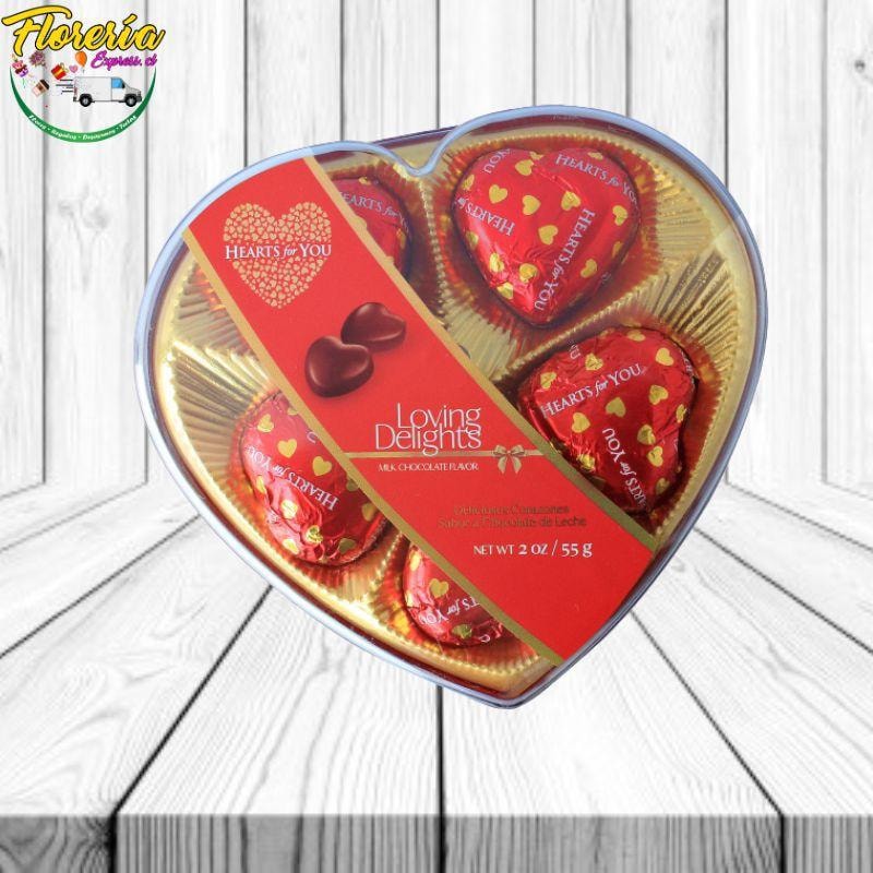 BOMBONES CORAZON HERARTS FOR YOU 5 UNID - Imagen 1