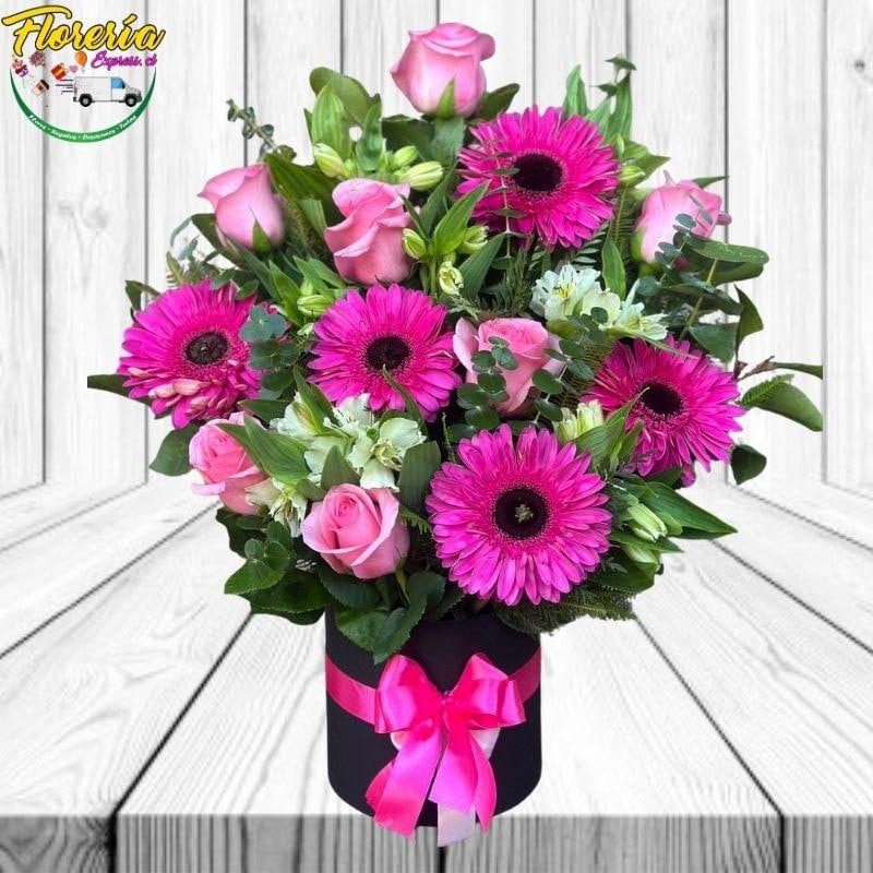 BOX 7 ROSAS 5 GERBERAS - Imagen 1