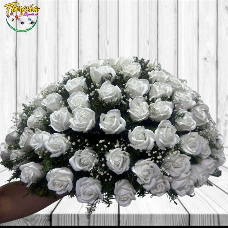 Cubre Urna Condolencias de rosas jabon - Imagen 1