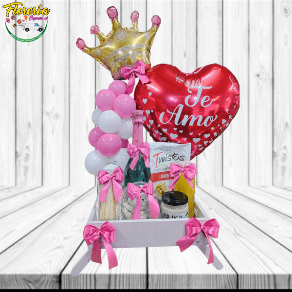 ENAMORALA CON DESAYUNO A LA CAMA CHAMPAÑA GLOBOS Y MAS - Imagen 1