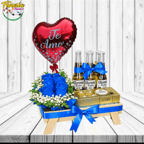 REGALO PARA HOMBRE DIA DE LOS ENAMORADOS ROSAS CERVEAS Y MAS - Imagen 1
