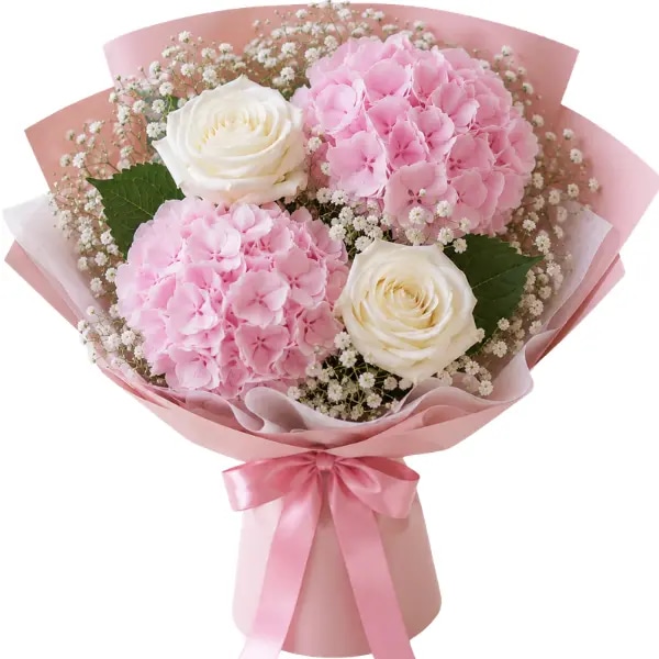 RAMO ESPECIAL 2 HORTENSIA Y 2 ROSAS