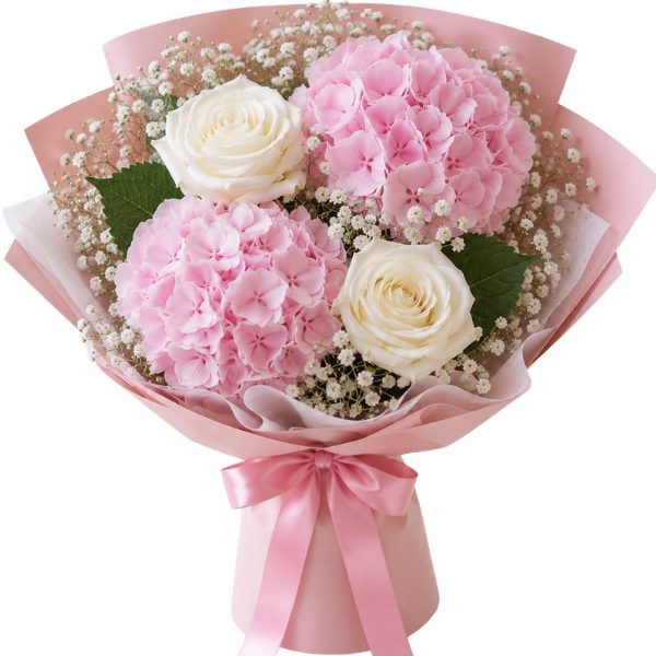 RAMO ESPECIAL 2 HORTENSIA Y 2 ROSAS - Imagen 1